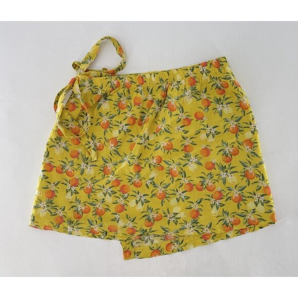 Wild Fable Linen Blend Peach Lightweight Wrap Mini Skirt Size XS‎ Boho Festival - Picture 2 of 9